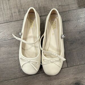 Zara kids girls size 31 ballerina flats